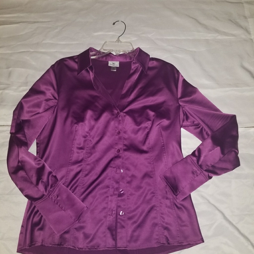 Worthington Purple Button Down Shirt
